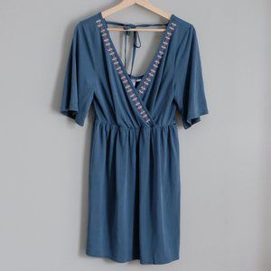 Alya Tunic Dress with floral detail and tie back